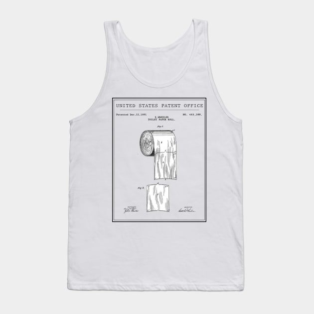 Kopie von United States Office Patent - Toilet Paper Roll Tank Top by Quentin1984